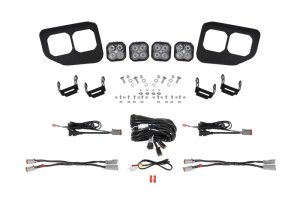 Ford F-450 Super Duty Fog Pocket Kit - Diode Dynamics - SS3 Dual-Color - White and Yellow - `20-`22 Ford F-450 Super Duty Fog Pocket Kit - Diode Dynamics - SS3 Dual-Color - White and Yellow - `20-`22